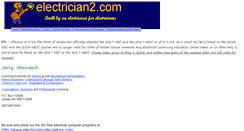 Desktop Screenshot of electrician2.com