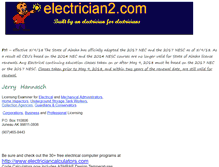 Tablet Screenshot of electrician2.com